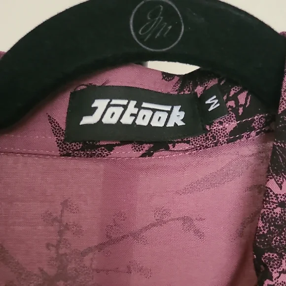 Floral Patterned Men's Shirt - Maroon and Black - Picture 5 of 6